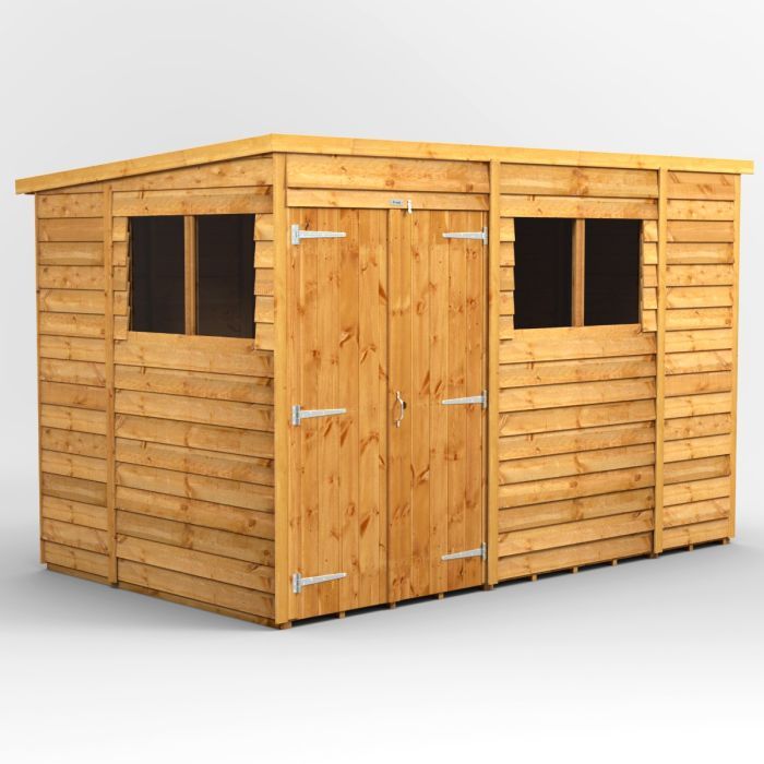 10x6 Overlap Pent Double Door EZI Shed