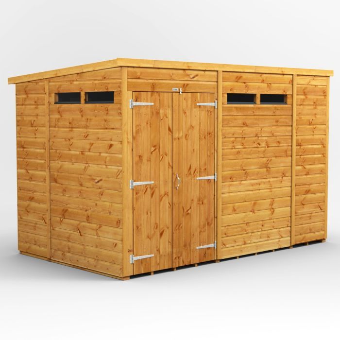10x6 Pent Security Double Door EZI Shed