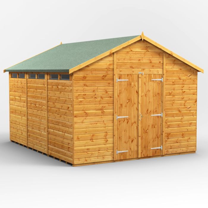 12x10 Apex Security Double Door EZI Shed