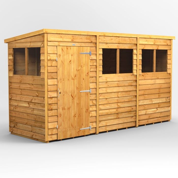 12x4 Overlap Pent EZI Shed