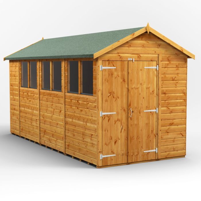 14x6 Apex Double Door EZI Shed