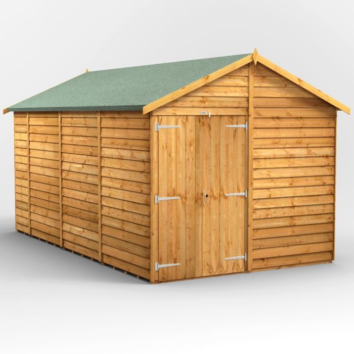 14x8 Overlap Windowless Apex Double Door EZI Shed