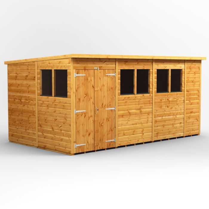 14x8 Pent Double Door EZI Shed