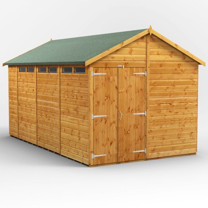 14x8 Apex Security Double Door EZI Shed