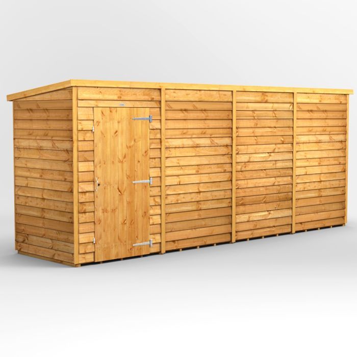 16x4 Overlap Windowless Pent EZI Shed