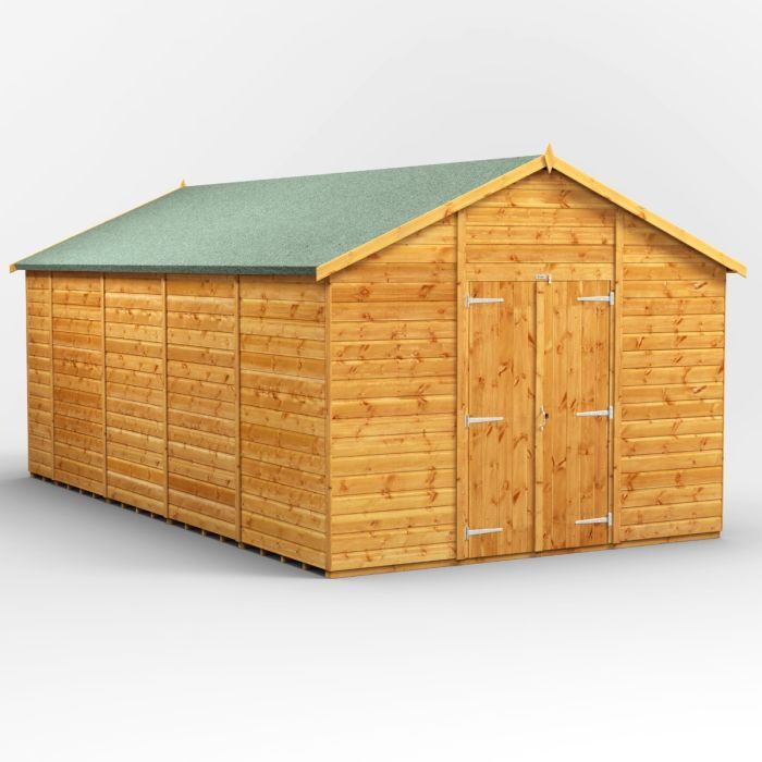 18x10 Windowless Apex Double Door EZI Shed
