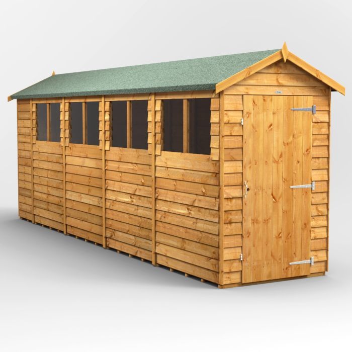 18x4 Overlap Apex EZI Shed