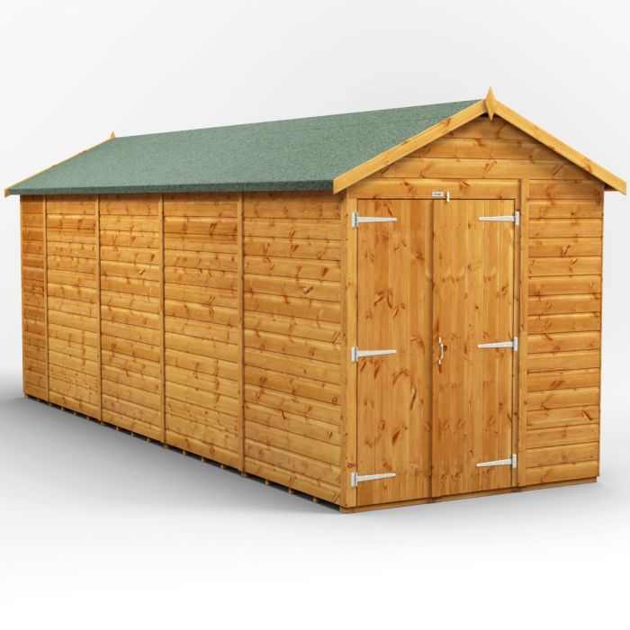 18x6 Windowless Apex Double Door EZI Shed
