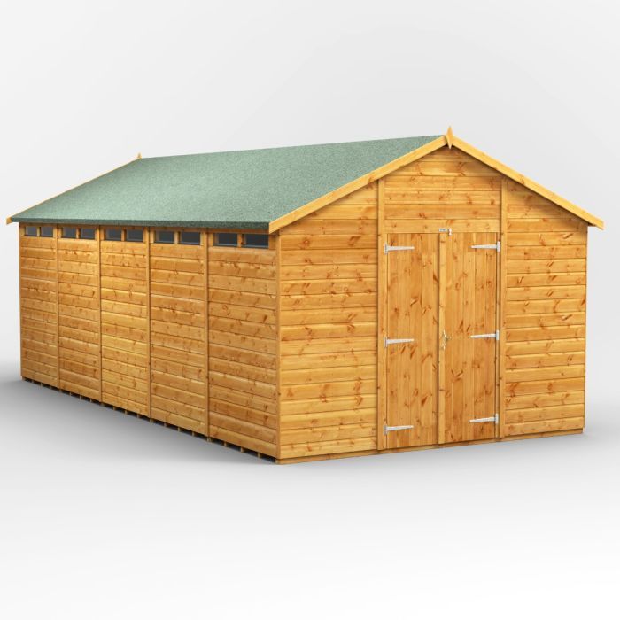 20x10 Apex Security Double Door EZI Shed