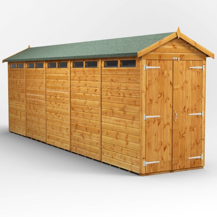 20x4 Apex Security Double Door EZI Shed