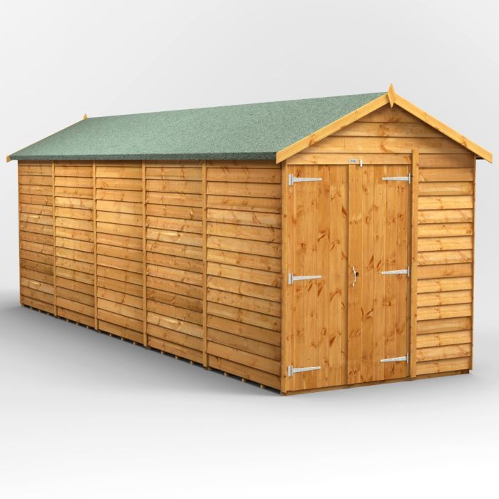 20x6 Overlap Windowless Apex Double Door EZI Shed