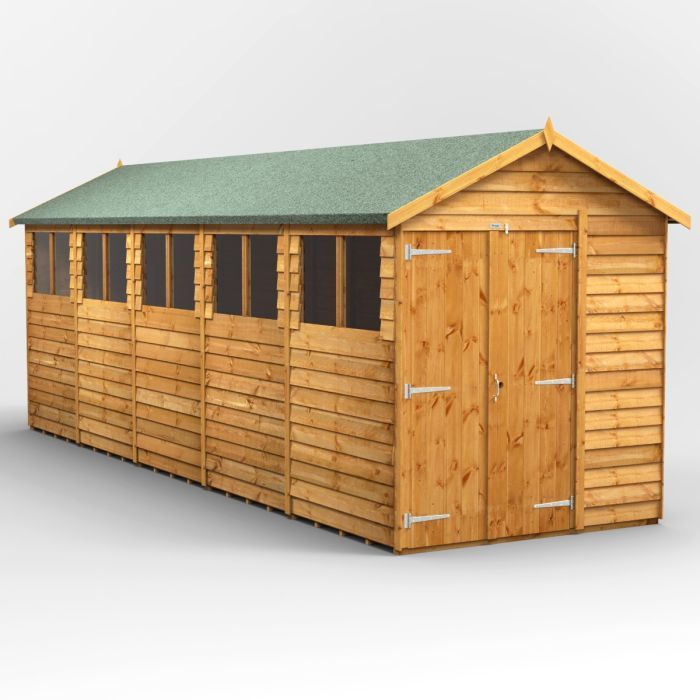 20x6 Overlap Apex Double Door EZI Shed