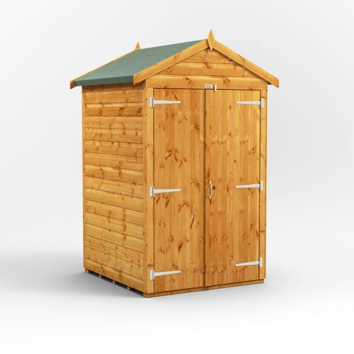 4x4 Windowless Apex Double Door EZI Shed