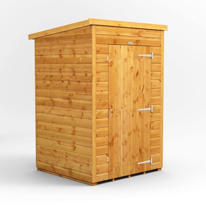 4x4 Windowless Pent EZI Shed