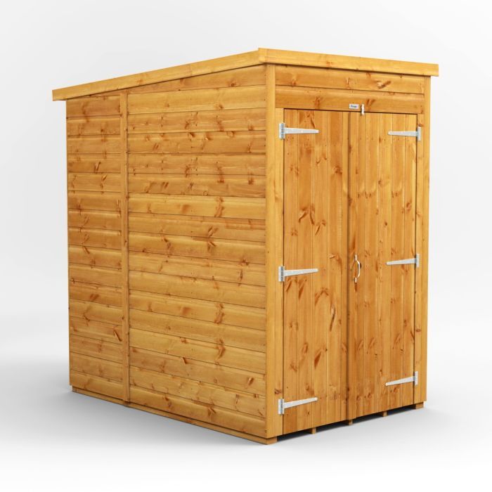 4x6 Windowless Pent Double Door EZI Shed