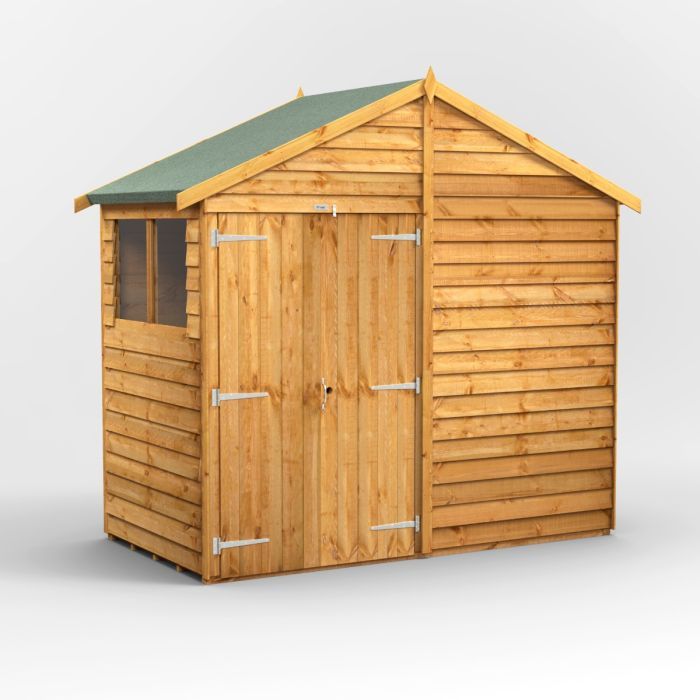 4x8 Overlap Apex Double Door EZI Shed
