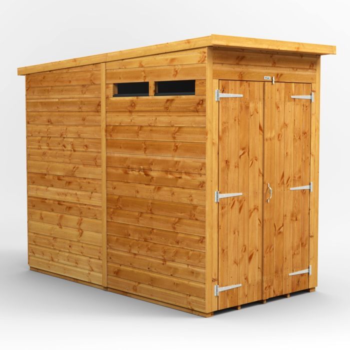4x8 Pent Security Double Door EZI Shed