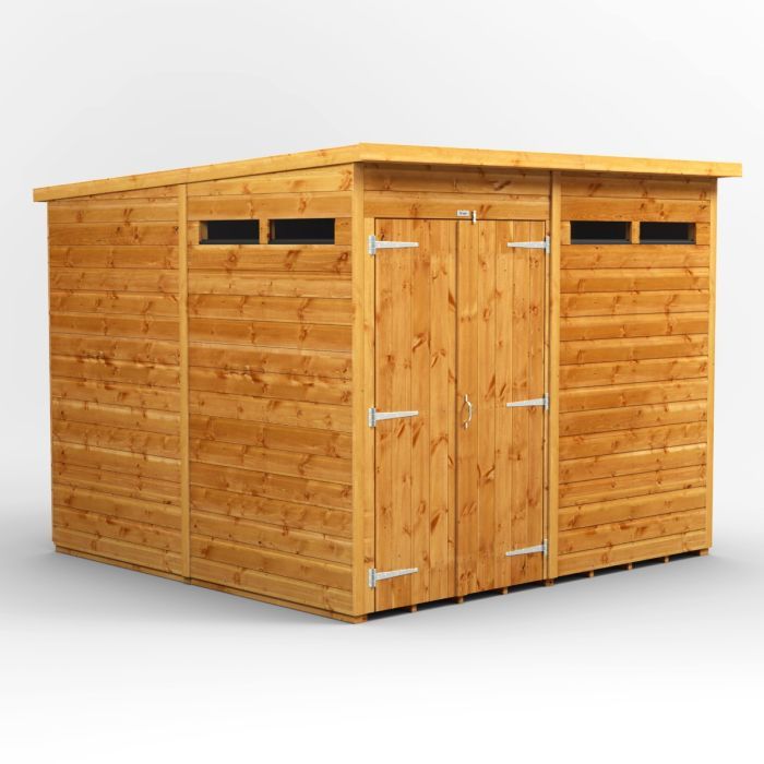 8x8 Pent Security Double Door EZI Shed