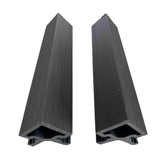 Slatted Composite Cladding Wall Panel Corner Trim - Anthracite Grey - 3m
