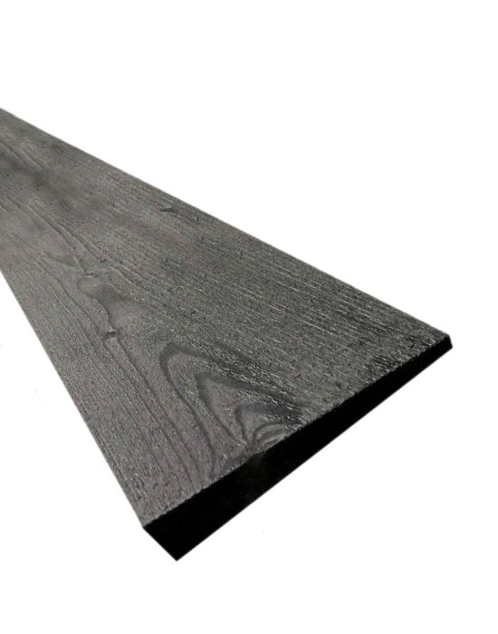 Black Painted 175mm Feathered Edge Cladding Board