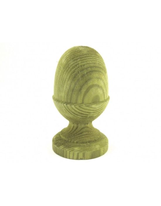Timber Acorn Post Finial