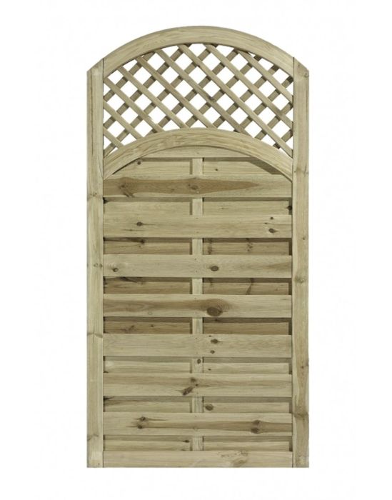 Arched Horizontal Gate with Trellis