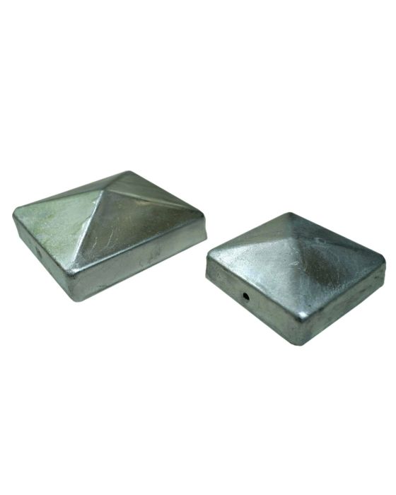 Galvanised Post Caps and Ball Finials