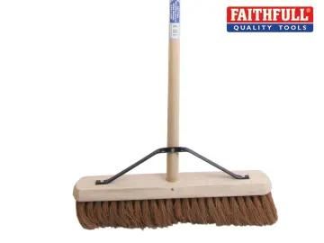 Broom Soft Coco 450mm (18in) + Handle & Stay