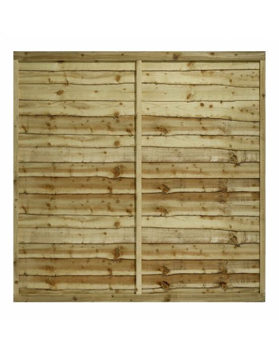 Tanalised Overlap Garden Fencing Panel