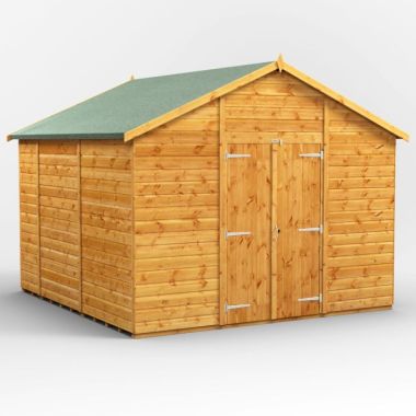 10x10 Windowless Apex Double Door EZI Shed