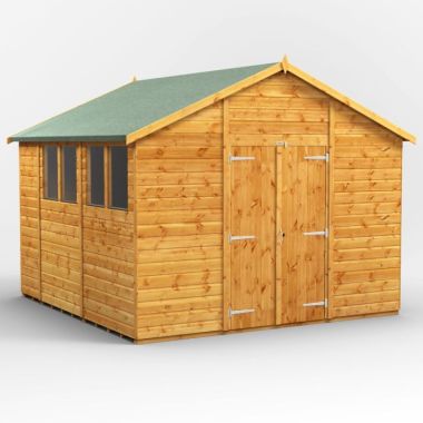 10x10 Apex Double Door EZI Shed
