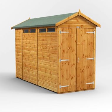 10x4 Apex Security Double Door EZI Shed