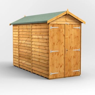 10x4 Overlap Windowless Apex Double Door EZI Shed