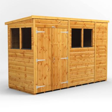 10x4 Pent Double Door EZI Shed