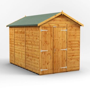 10x6 Windowless Apex Double Door EZI Shed