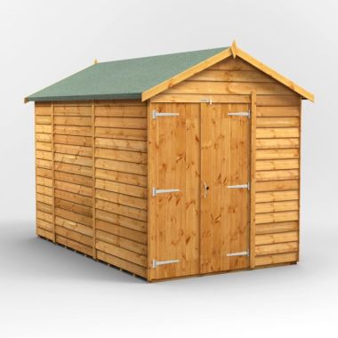 10x6 Overlap Windowless Apex Double Door EZI Shed