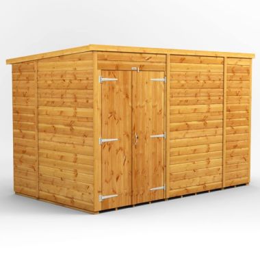 10x6 Windowless Pent Double Door EZI Shed