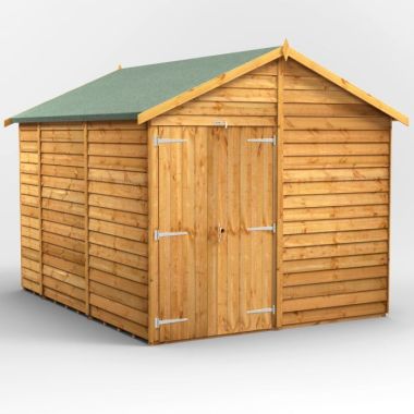 10x8 Overlap Windowless Apex Double Door EZI Shed