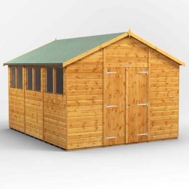 12x10 Apex Double Door EZI Shed