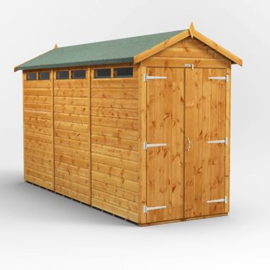 12x4 Apex Security Double Door EZI Shed