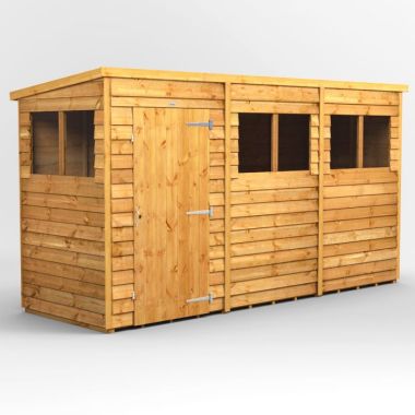 12x4 Overlap Pent EZI Shed