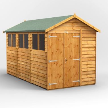 12x6 Overlap Apex Double Door EZI Shed
