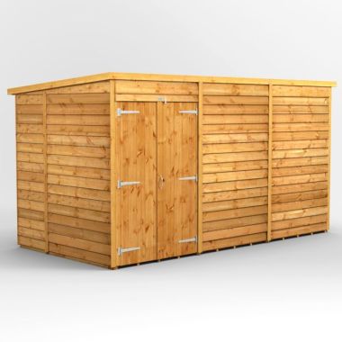 12x6 Overlap Windowless Pent Double Door EZI Shed