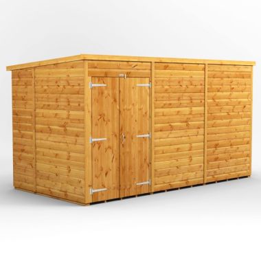 12x6 Windowless Pent Double Door EZI Shed