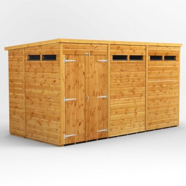 12x6 Pent Security Double Door EZI Shed