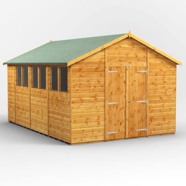 14x10 Apex Double Door EZI Shed