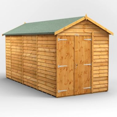 14x6 Overlap Windowless Apex Double Door EZI Shed