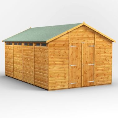 16x10 Apex Security Double Door EZI Shed