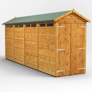 16x4 Apex Security Double Door EZI Shed