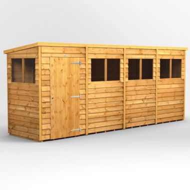 16x4 Overlap Pent EZI Shed